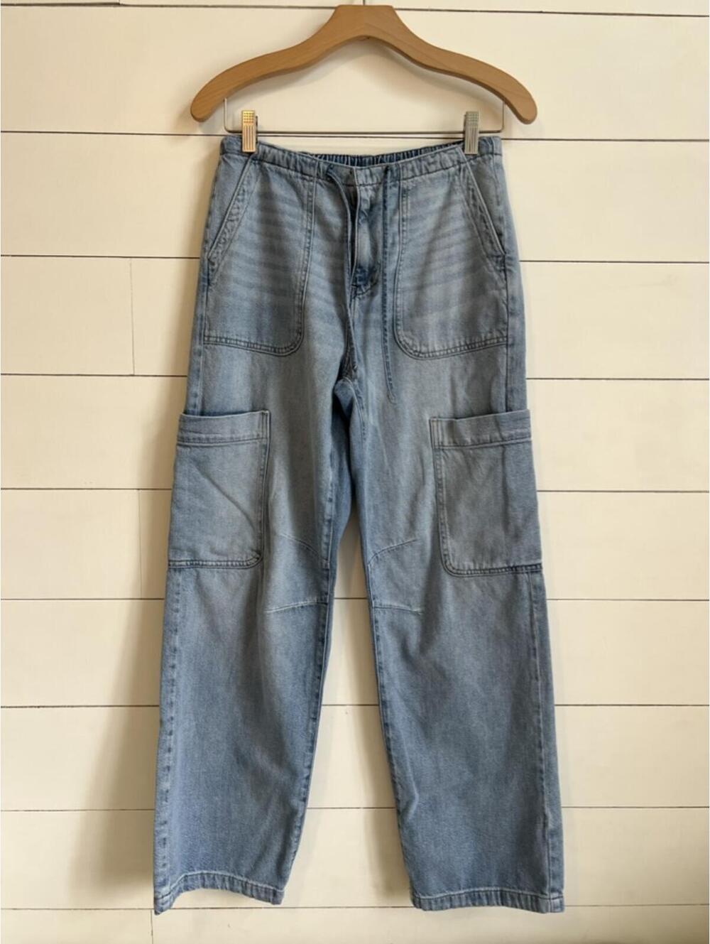 Arizona Jeans Co. Baggy Cargo Utility Jeans Women's size 0 Streetwear Festival